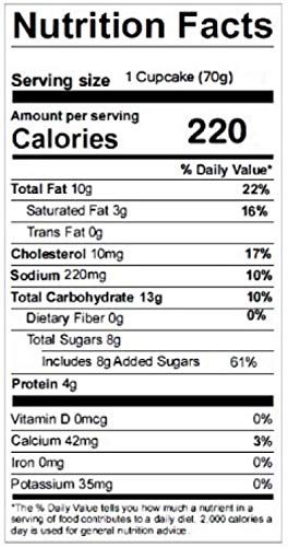 Fresh Prepared, Vanilla Cake Vanilla Iced Cupcake, 2.5 Oz (1 Count)