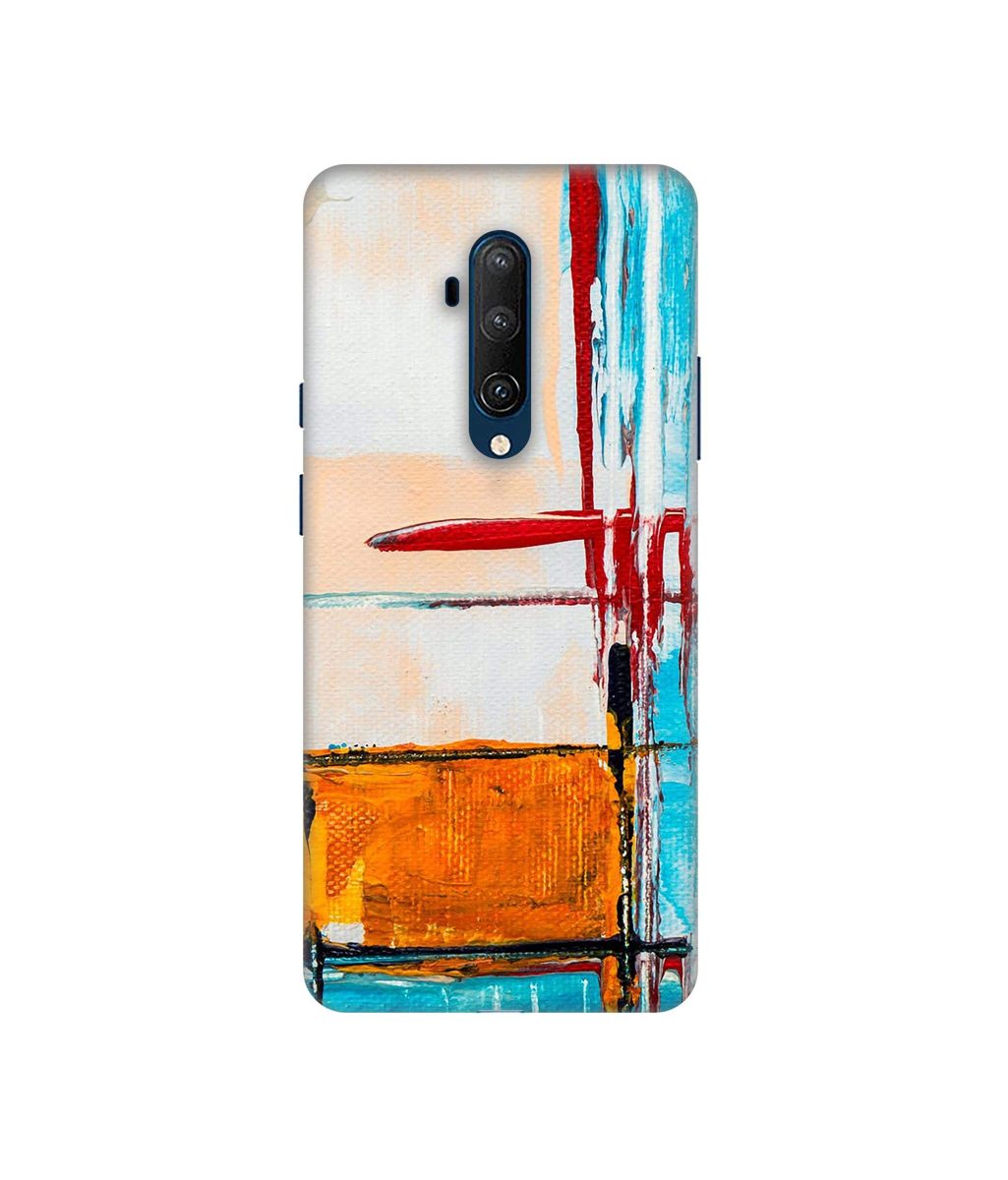 Amazon Brand - Solimo Designer Glass Paint 3D Printed Hard Back Case Mobile Cover for OnePlus 7T Pro