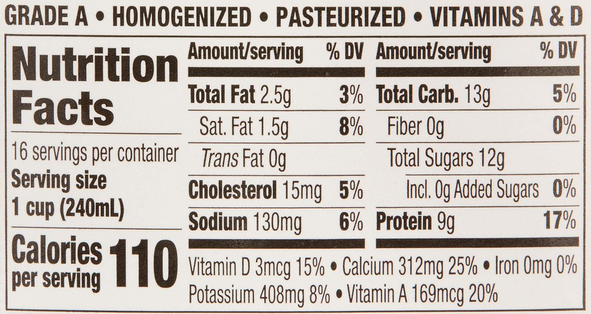Amazon Brand - Happy Belly 1% Low Fat Milk, Gallon, 128 Ounces