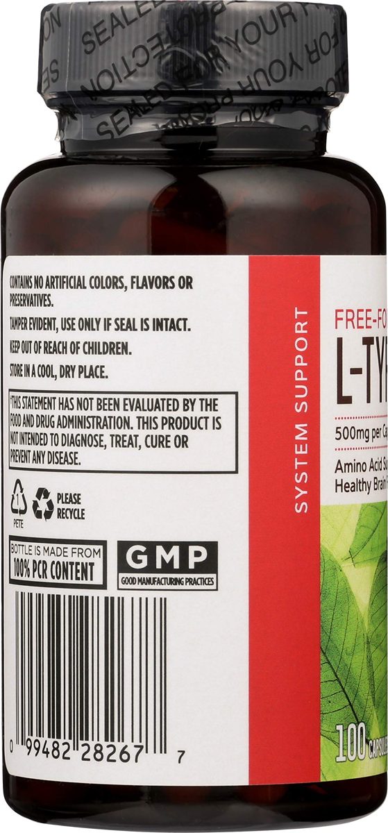 Whole Foods Market, L-Tyrosine 500mg, 100 ct