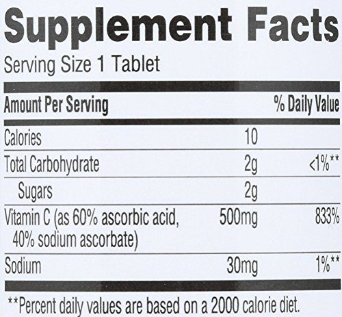 365 EVERYDAY VALUE Vitamin C Chewable Tablets, 500 mg, 100 CT