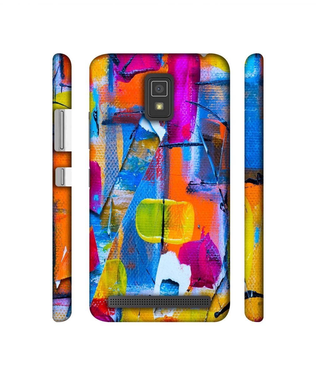 Amazon Brand - Solimo Designer Multicolor Box Texture 3D Printed Hard Back Case Mobile Cover for Lenovo A6600