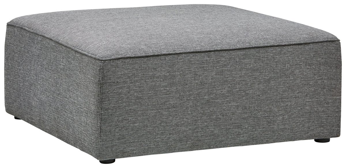 Amazon Brand – Rivet Audrey Modern Ottoman, 39"W, Grey Storm