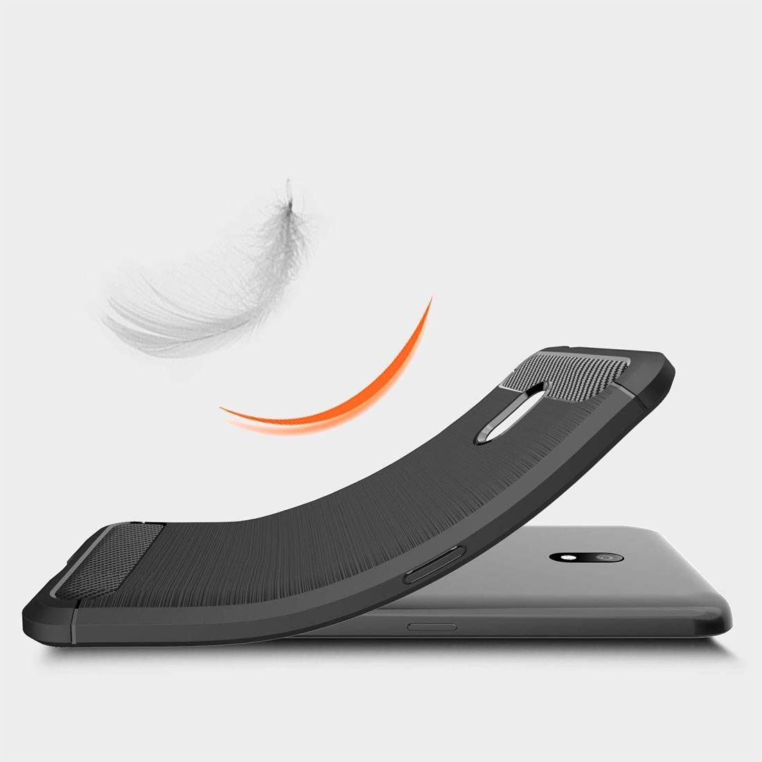 Amazon Brand - Solimo Protective Mobile Cover (Soft & Flexible Back Case) for Mi Redmi 8A (Black)
