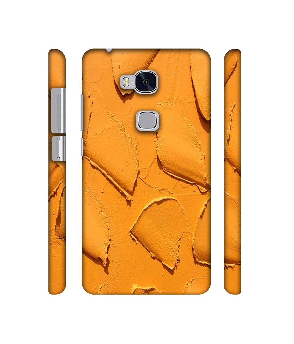 Amazon Brand - Solimo Designer Yellow Texture Wall 3D Printed Hard Back Case Mobile Cover for Huawei Honor 5X