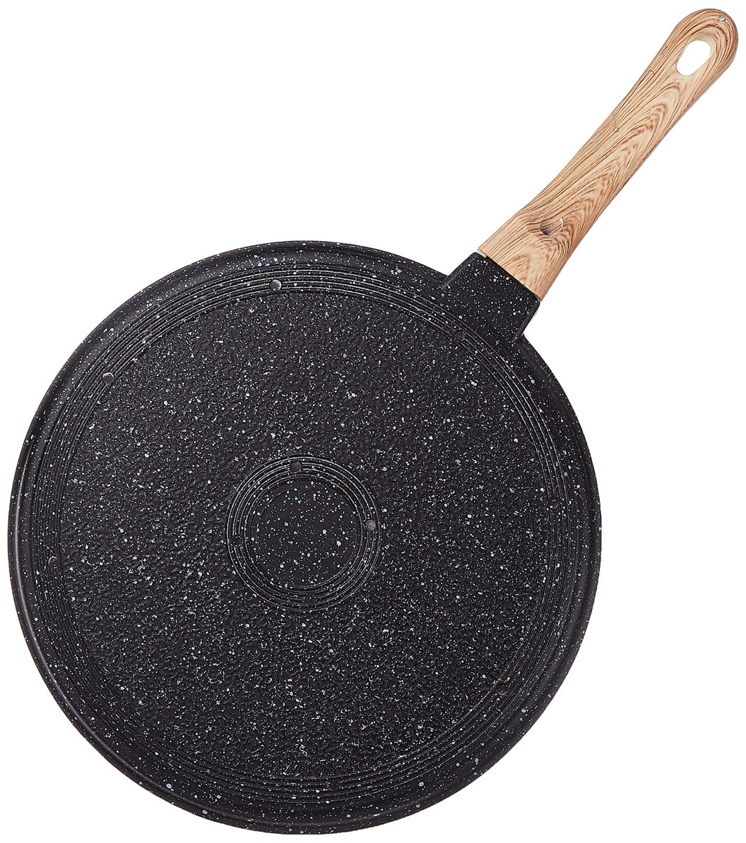 Amazon Brand - Solimo Die Cast Aluminium Non Stick Tawa (28cm, 5 layer coating)