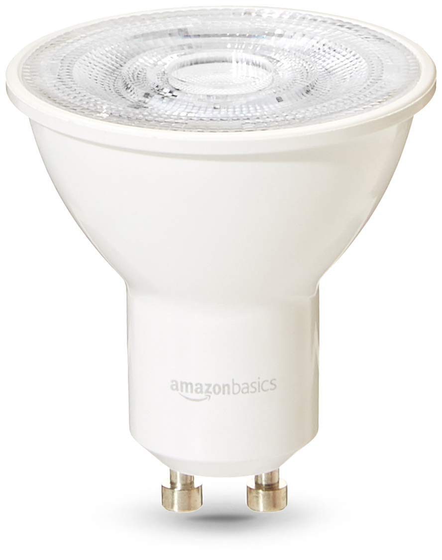 AmazonBasics Commercial Grade LED Light Bulb | 50-Watt Equivalentt, GU10, Warm White, Dimmable, 6-Pack (Renewed)
