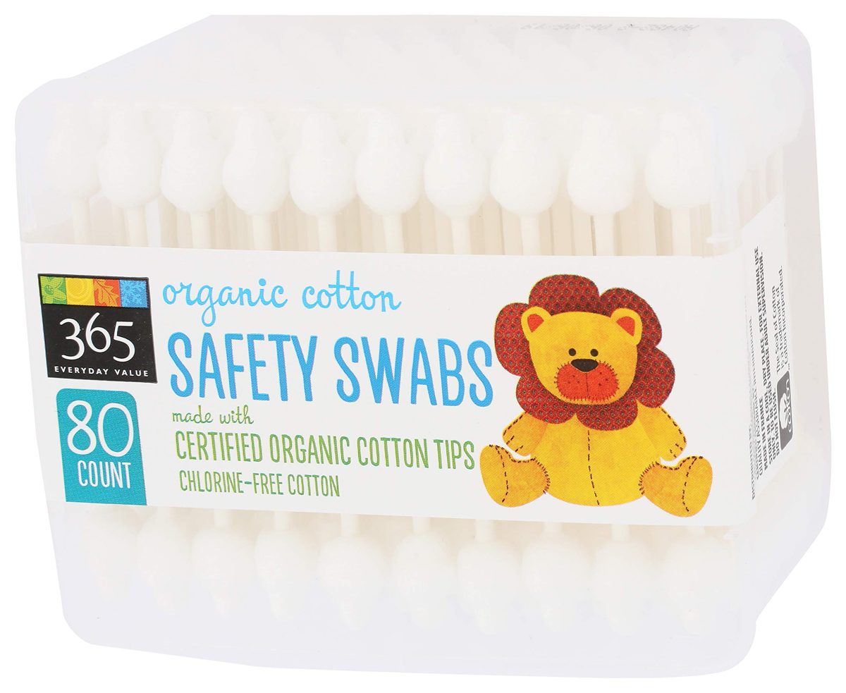 365 Everyday Value, Organic Safety Swabs, 80 ct