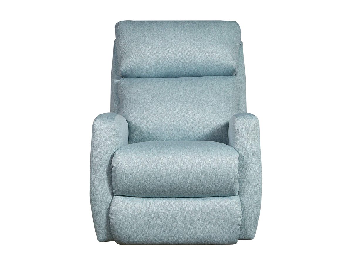 Amazon Brand - Stone & Beam Cambridge Upholstered Recliner Rocking Chair, 31"W, Light Blue