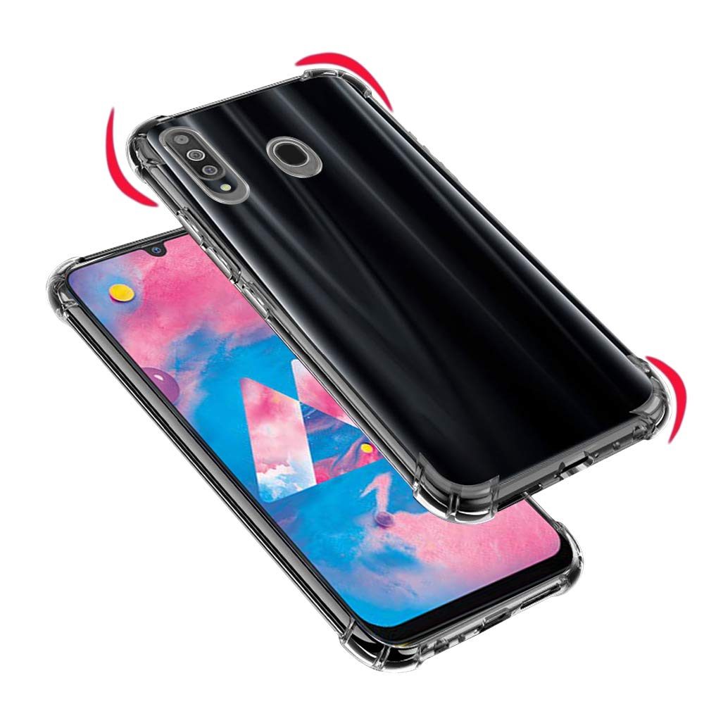 Amazon Brand - Solimo Soft Flexible Back Phone Case for Samsung Galaxy M30 (Transparent)