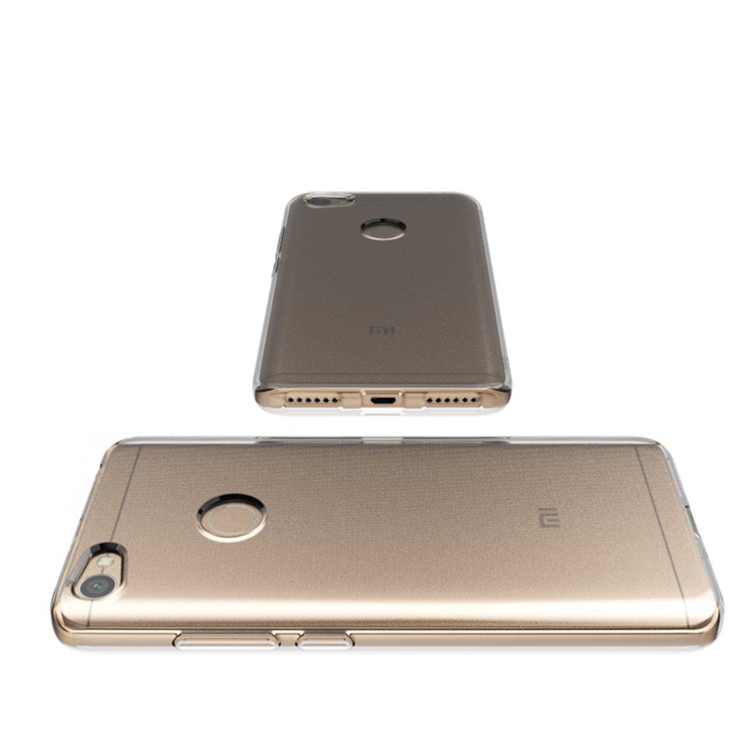 Amazon Brand - Solimo Mobile Cover (Soft & Flexible Back Case) for Redmi Y1 (Transparent)