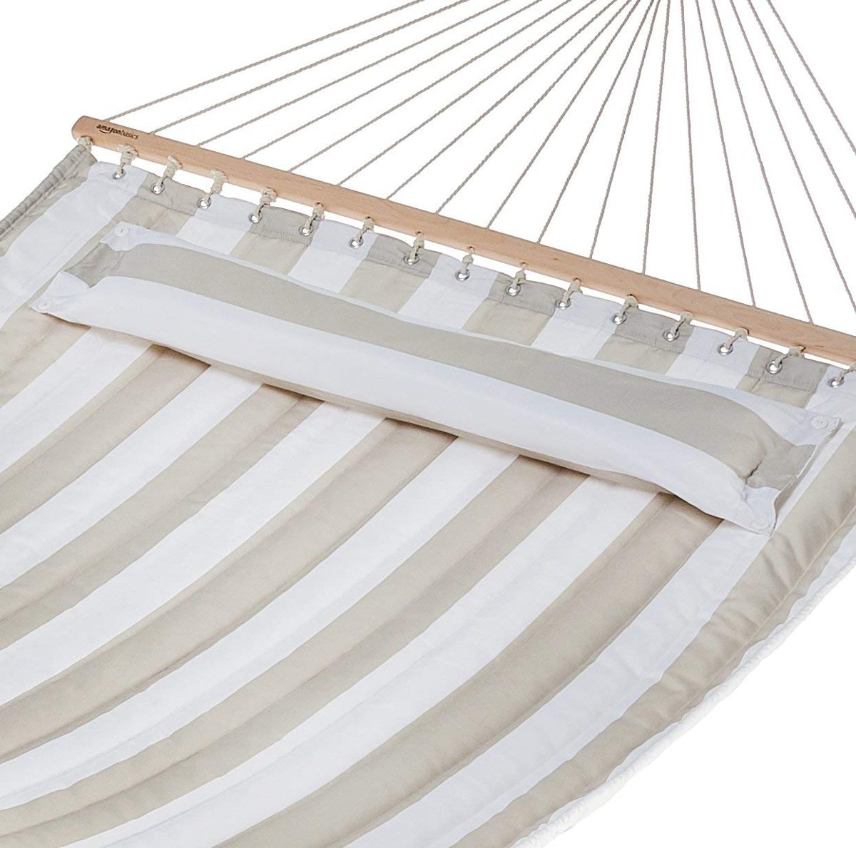 AmazonBasics Pillow Top Hammock, Grey and White