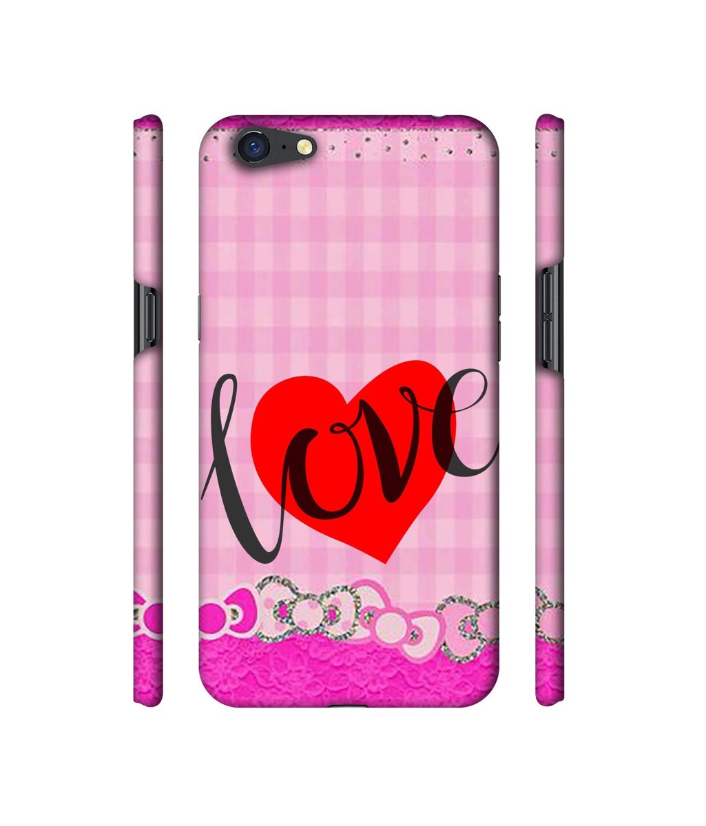 Amazon Brand - Solimo Designer Love Print On Cloth Pattern 3D Printed Hard Back Case Mobile Cover for Oppo A71