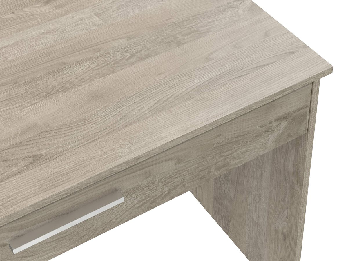 Amazon Brand - Movian Indre 1-Drawer Desk, 56 x 110 x 73cm, Light Brown/Oak Foil Finish