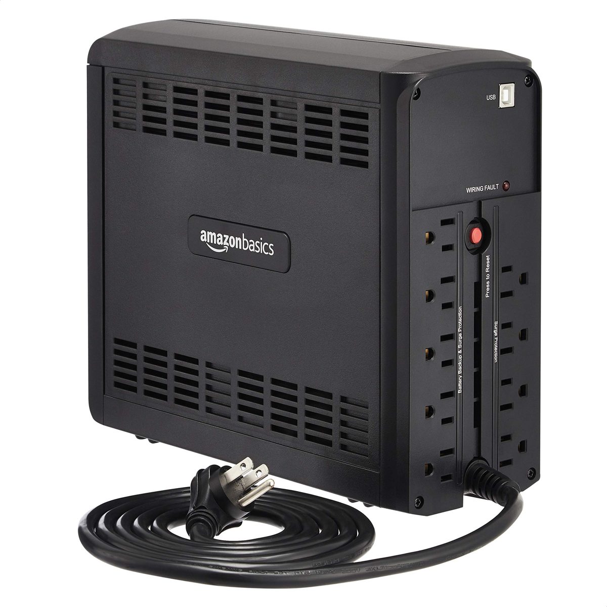 AmazonBasics Line-Interactive UPS 1000VA 550 Watt, 9 Outlets