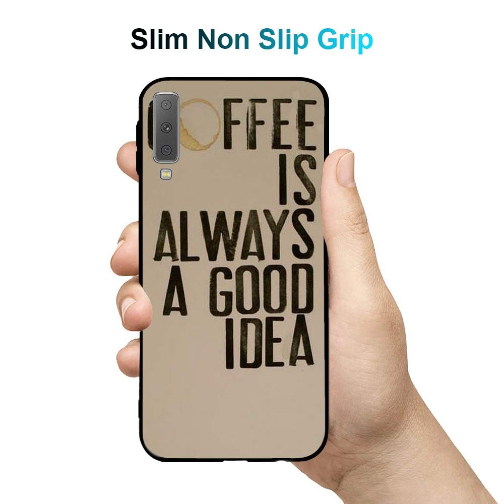 Amazon Brand - Solimo Designer Coffee Printed Hard Back Case Mobile Cover for Samsung Galaxy A7 (2018) (D1240)