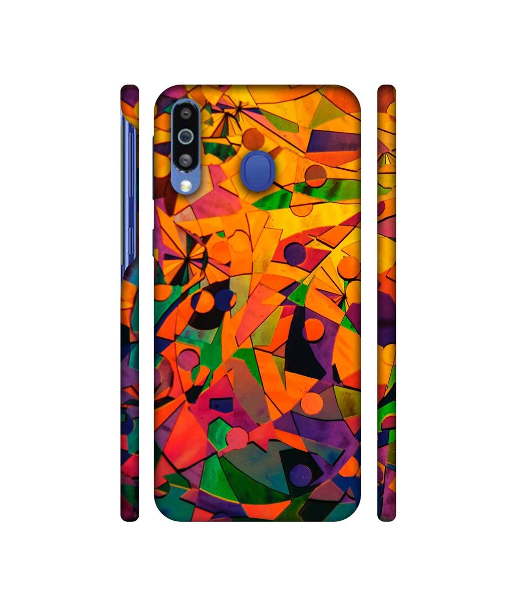 Amazon Brand - Solimo Designer Multicolor Texture 3D Printed Hard Back Case Mobile Cover for Samsung Galaxy M21