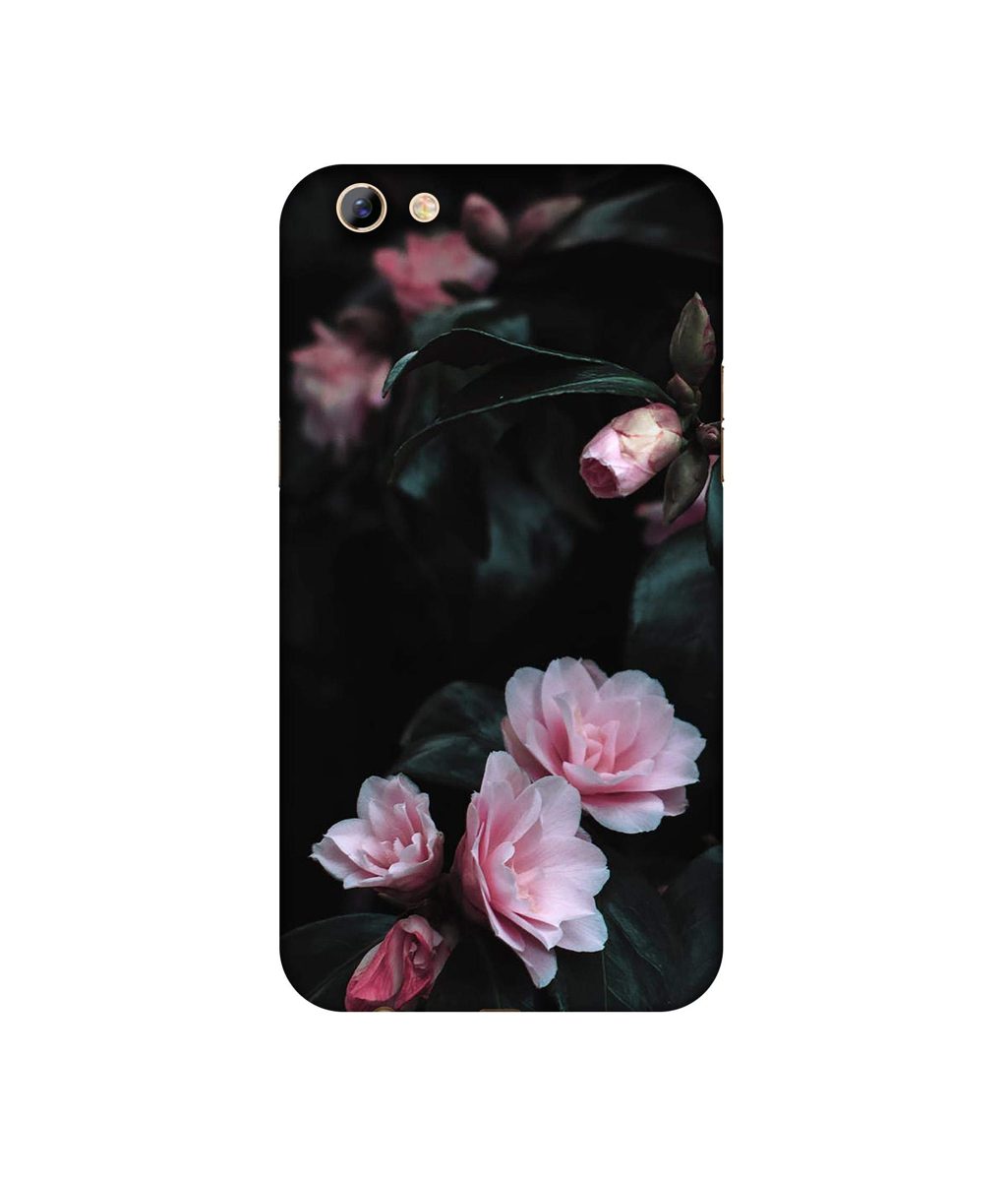 Amazon Brand - Solimo Designer Dark Flowers Photography UV Printed Soft Back Case Mobile Cover for Oppo F3 Plus