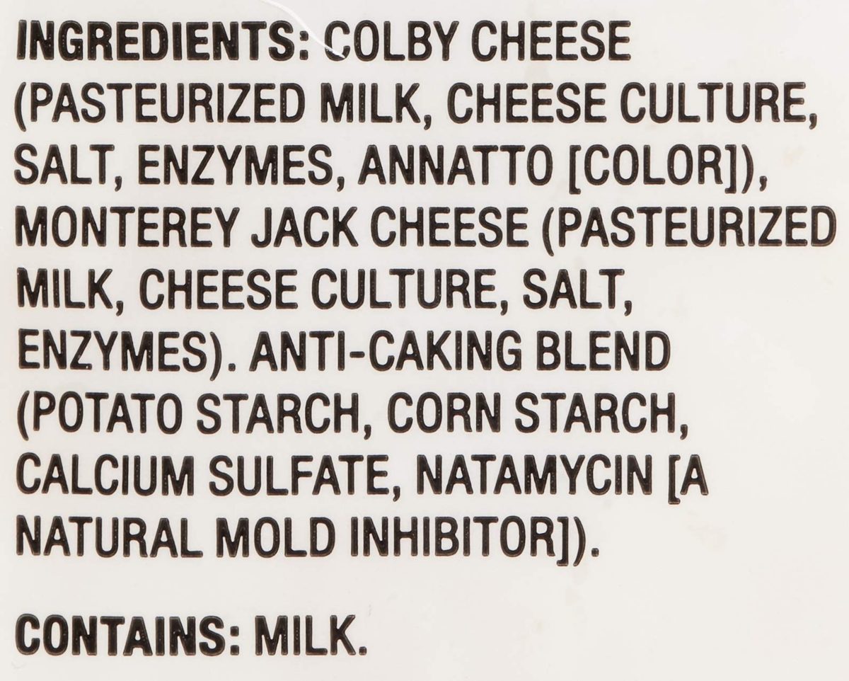 Amazon Brand - Happy Belly Shredded Colby Jack Cheese, 8 Ounce