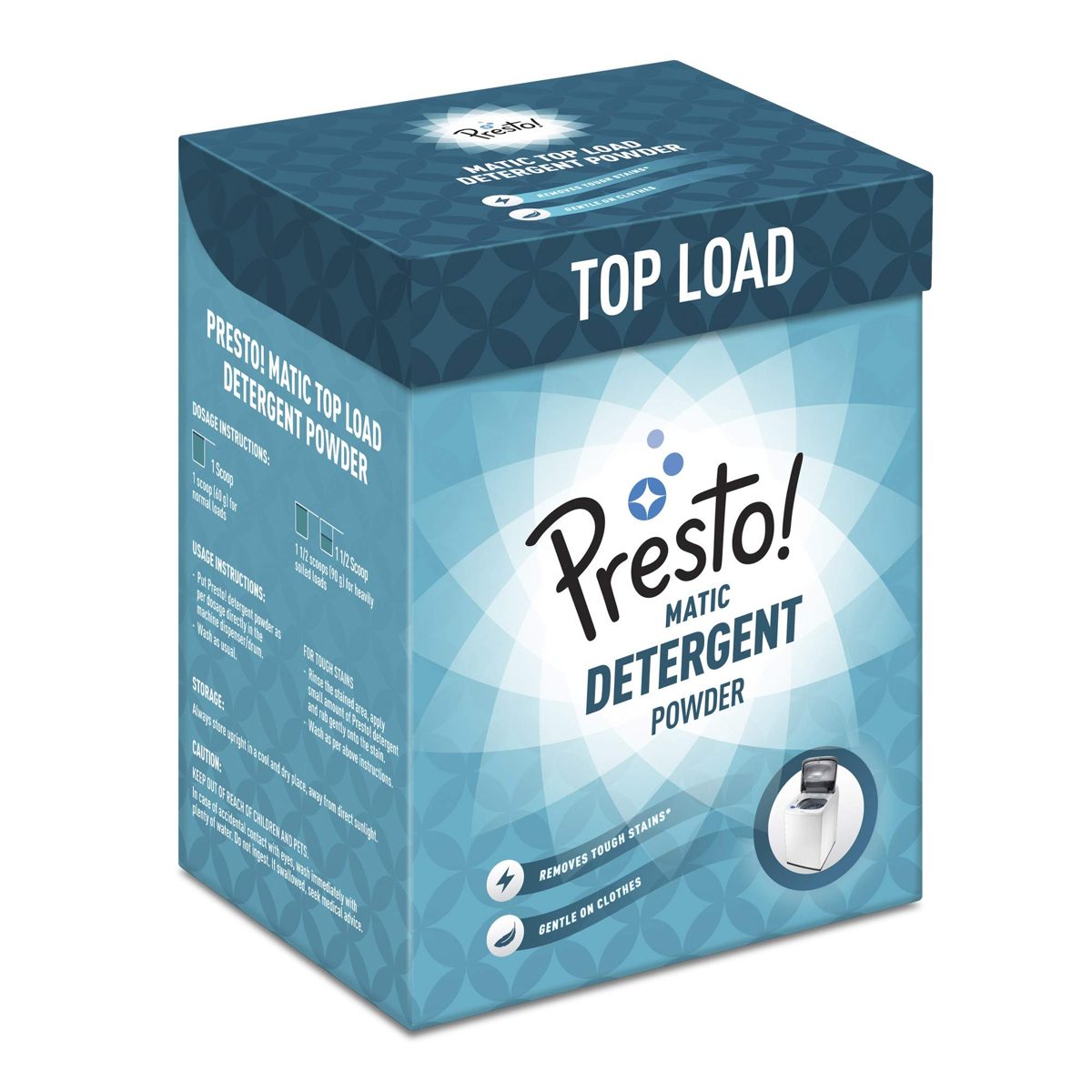 Amazon Brand - Presto! Matic Top Load Detergent Powder - 2 kg