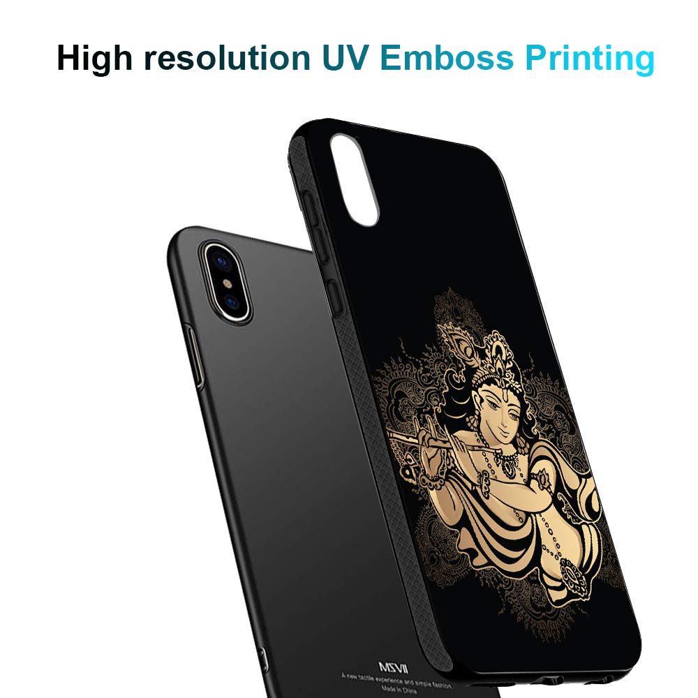 Amazon Brand - Solimo Designer God Krishna Printed Hard Back Case Mobile Cover for Apple iPhone Xs & X