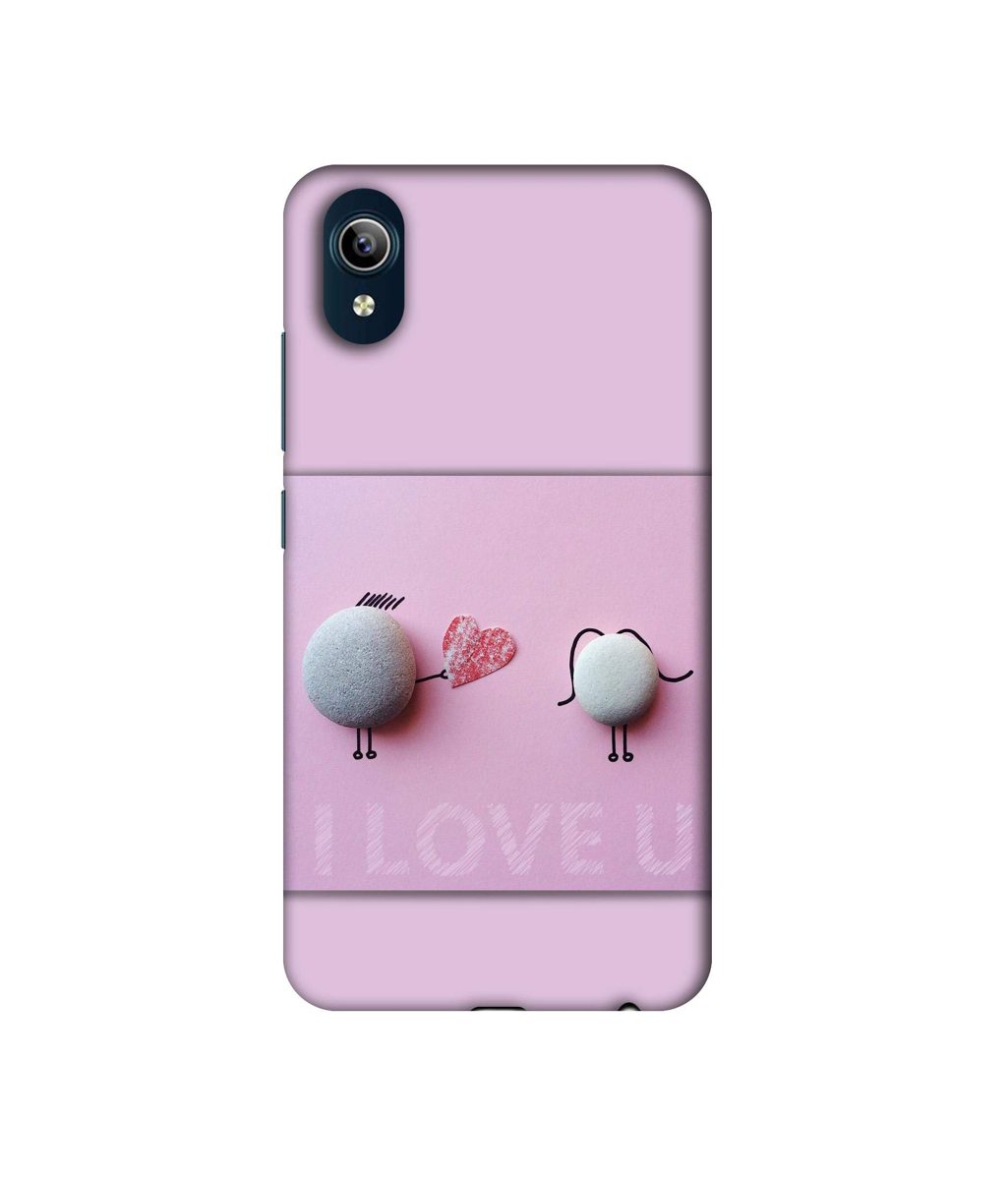 Amazon Brand - Solimo Designer I Love U 3D Printed Hard Back Case Mobile Cover for Vivo Y91i