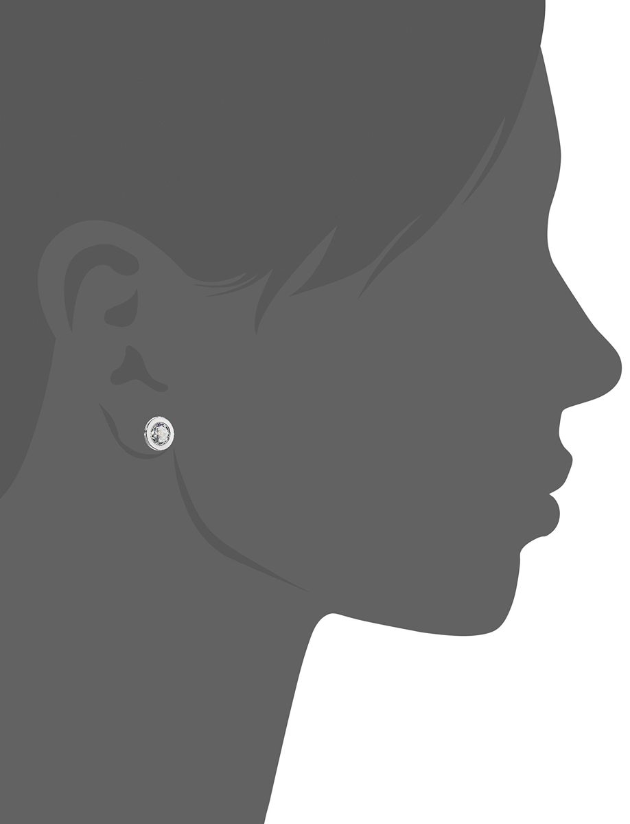 14K Gold 2cttw Swarovski Zirconia Round Stud Earrings
