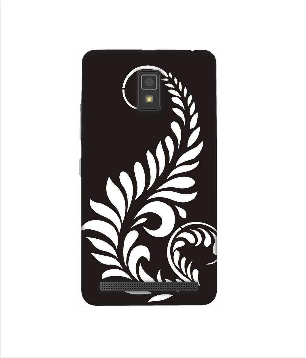 Amazon Brand - Solimo Designer Simple White Rangoli 3D Printed Hard Back Case Mobile Cover for Lenovo A6600