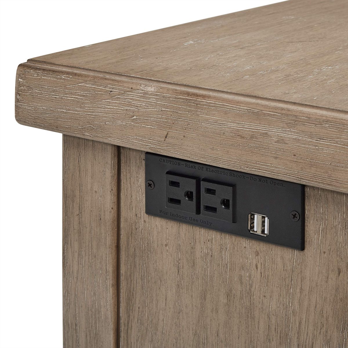 Amazon Brand – Stone & Beam Elias Casual Wood Office Computer Desk, 48"W, Grey