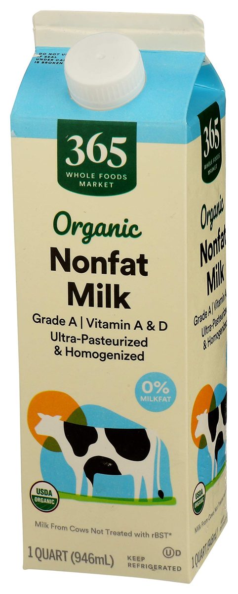 365 EVERYDAY VALUE Organic Fat Free Milk, 32 FZ