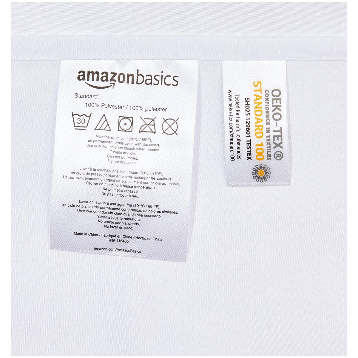 AmazonBasics Gold Foil Shower Curtain