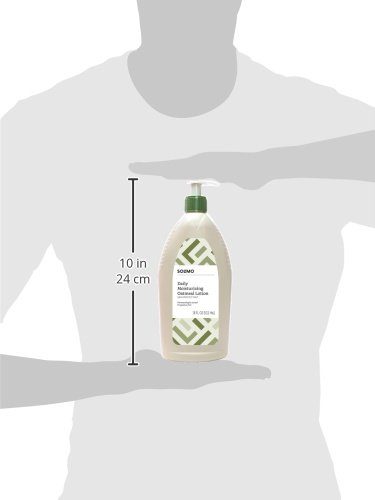 Amazon Brand - Solimo Daily Moisturising Oatmeal Lotion Skin Protectant, Dermatologist Tested, Fragrance Free, 18 Fluid Ounce