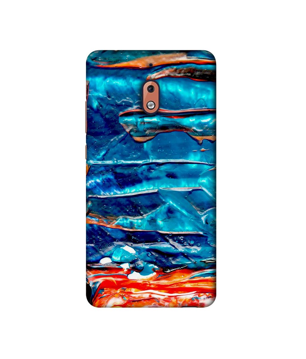 Amazon Brand - Solimo Designer Blue Oil Color 3D Printed Hard Back Case Mobile Cover for Nokia 2.1
