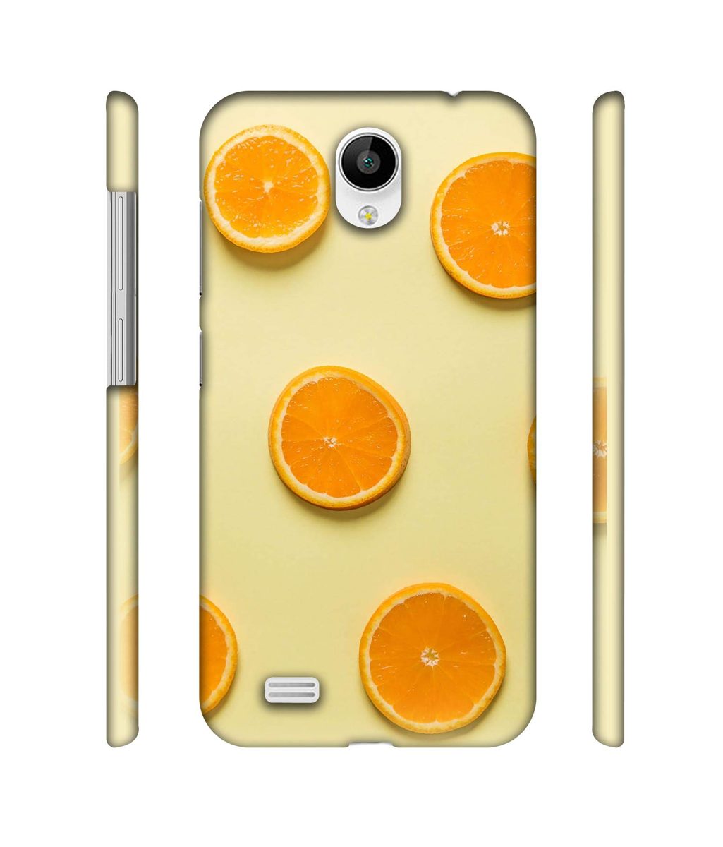 Amazon Brand - Solimo Designer Orange Texture 3D Printed Hard Back Case Mobile Cover for Vivo Y21L