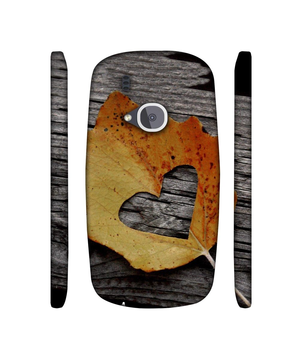 Amazon Brand - Solimo Designer Leaf with Heart Cut 3D Printed Hard Back Case Mobile Cover for Nokia 3310