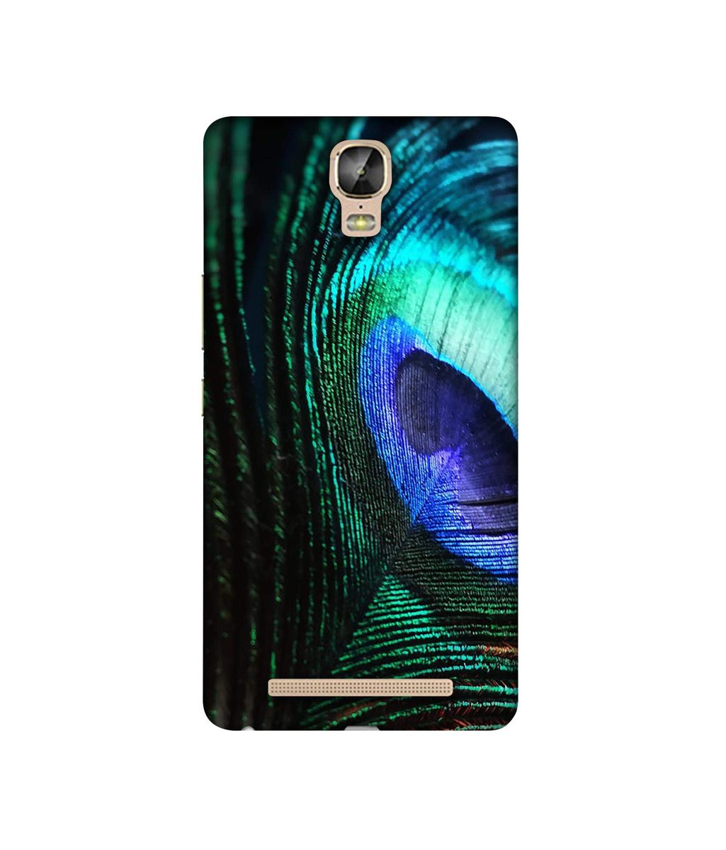 Amazon Brand - Solimo Designer Peacock Feather 3D Printed Hard Back Case Mobile Cover for Gionee Marathon M5 Plus