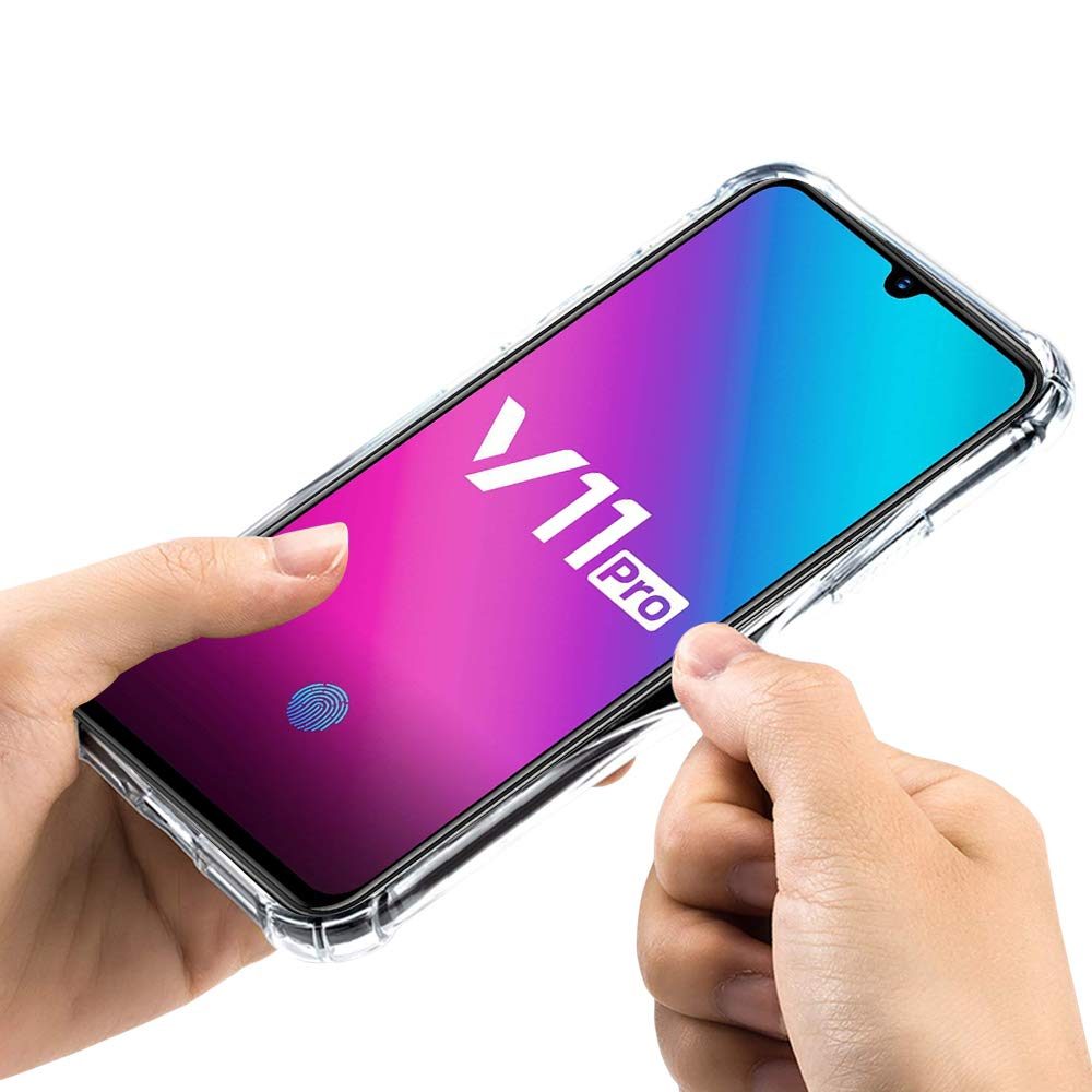 Amazon Brand - Solimo Soft & Flexible Back Phone Case for Vivo V11 Pro (Transparent)