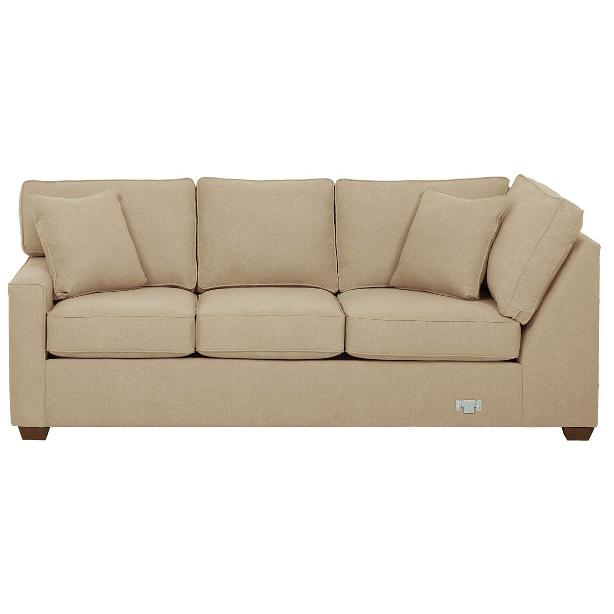 Amazon Brand – Stone & Beam Bagley Sectional Component, Left-Facing Corner Sofa, Fabric, 90"W, Linen