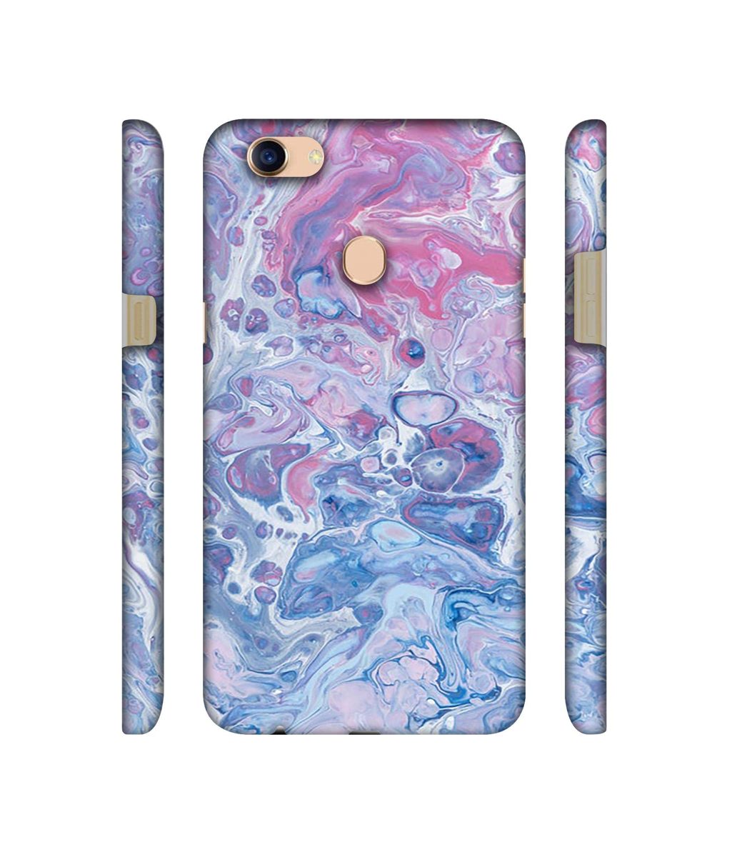 Amazon Brand - Solimo Designer Oil Paint on Marble 3D Printed Hard Back Case Mobile Cover for Oppo F5