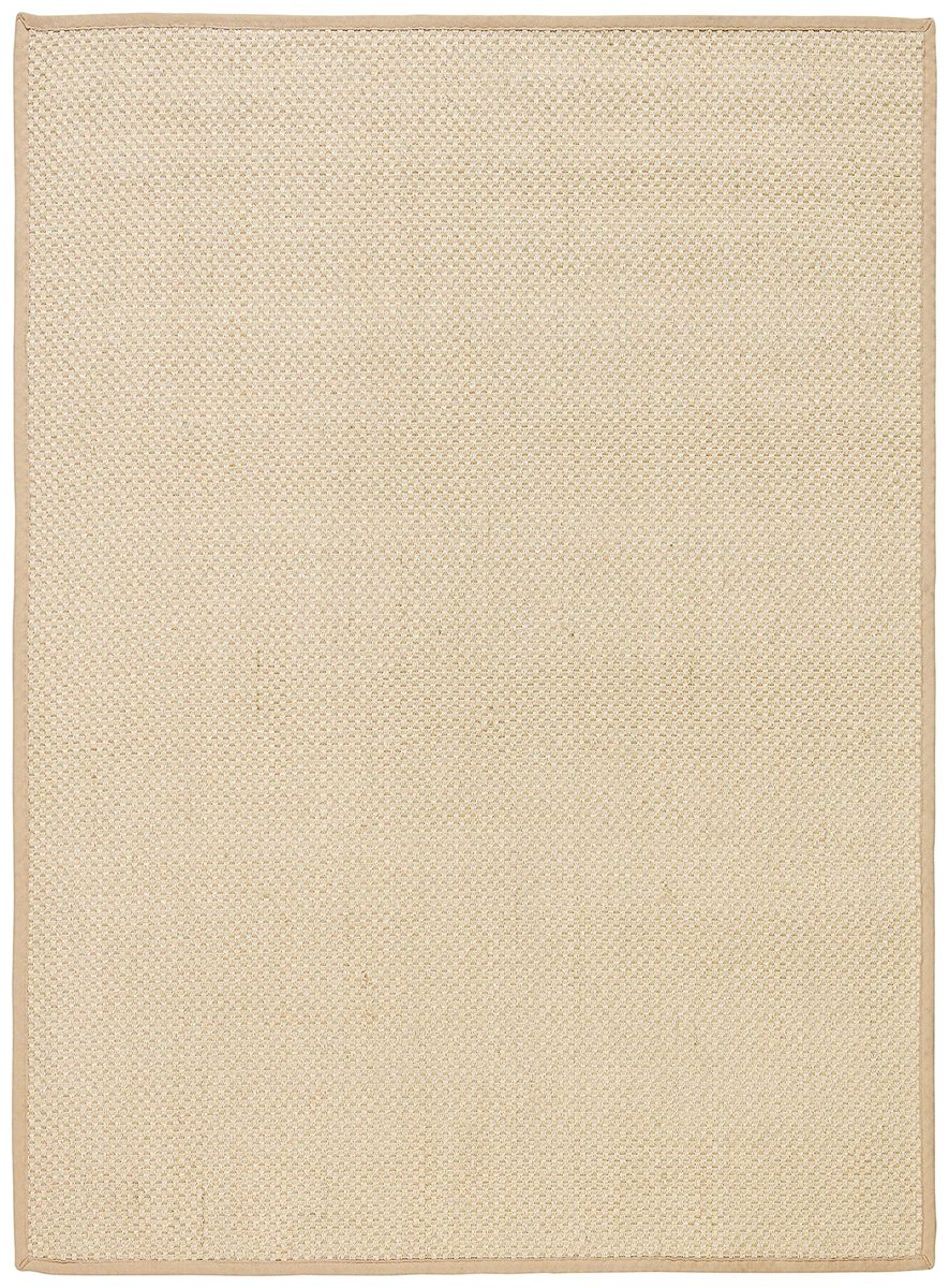 Amazon Brand – Rivet Woven Bordered Sisal Area Rug, 5 x 7 Foot, Ivory