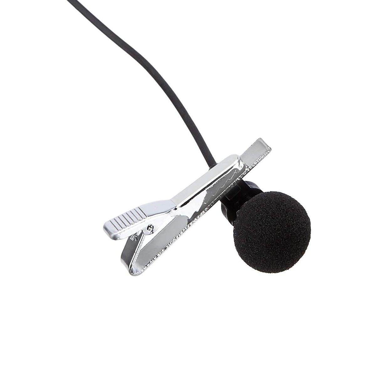 AmazonBasics Lapel Microphone ­ Omnidirectional Mic - Silver, 1-Piece