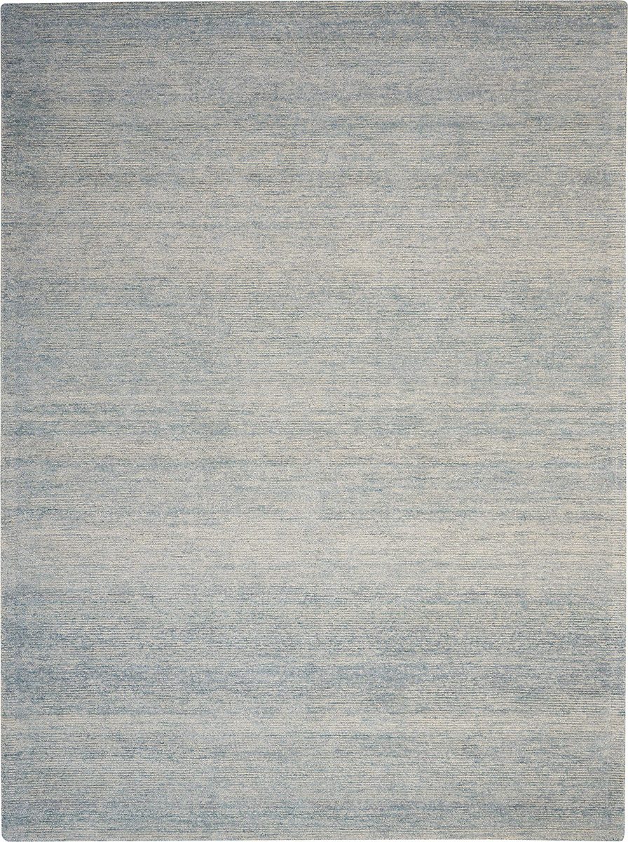 Amazon Brand – Rivet Contemporary Striated Jute Area Rug, 10' 6" x 8', Aquamarine