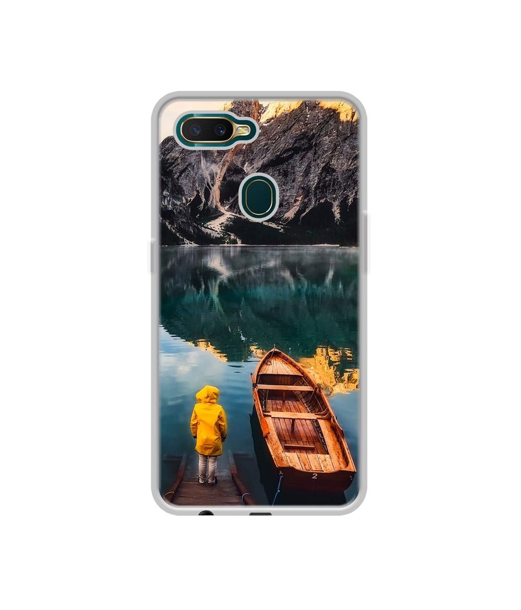 Amazon Brand - Solimo Designer Lake View UV Printed Soft Back Case Mobile Cover for Oppo A7