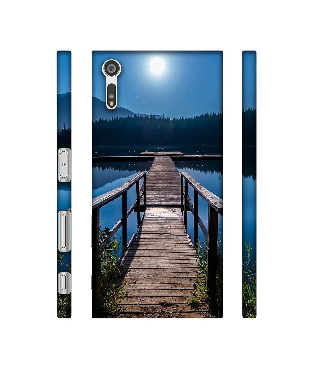 Amazon Brand - Solimo Designer Wooden Beach 3D Printed Hard Back Case Mobile Cover for Sony Xperia XZ Dual