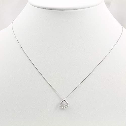[Amazon Collection] Amazon Collection (AMBZO) Pt900 Dancing Stone Necklace Dancing Diamond 0.5ct Inverted V Shape (J.I1.VG Equivalent) LFV0010PT-05