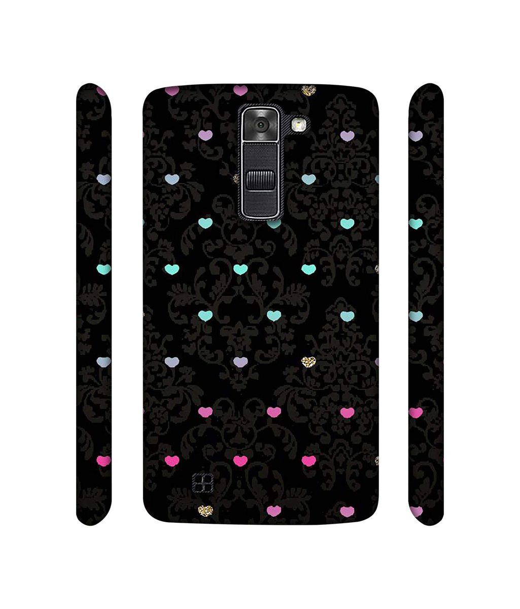Amazon Brand - Solimo Designer Heart Texture 3D Printed Hard Back Case Mobile Cover for LG K7