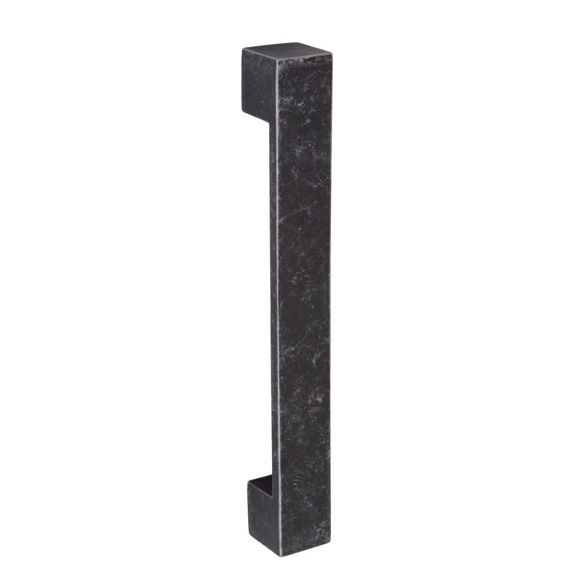 AmazonBasics Short Modern Cabinet Handle, 7.68" Length (6.3" Hole Center), Antique Silver, 10-Pack