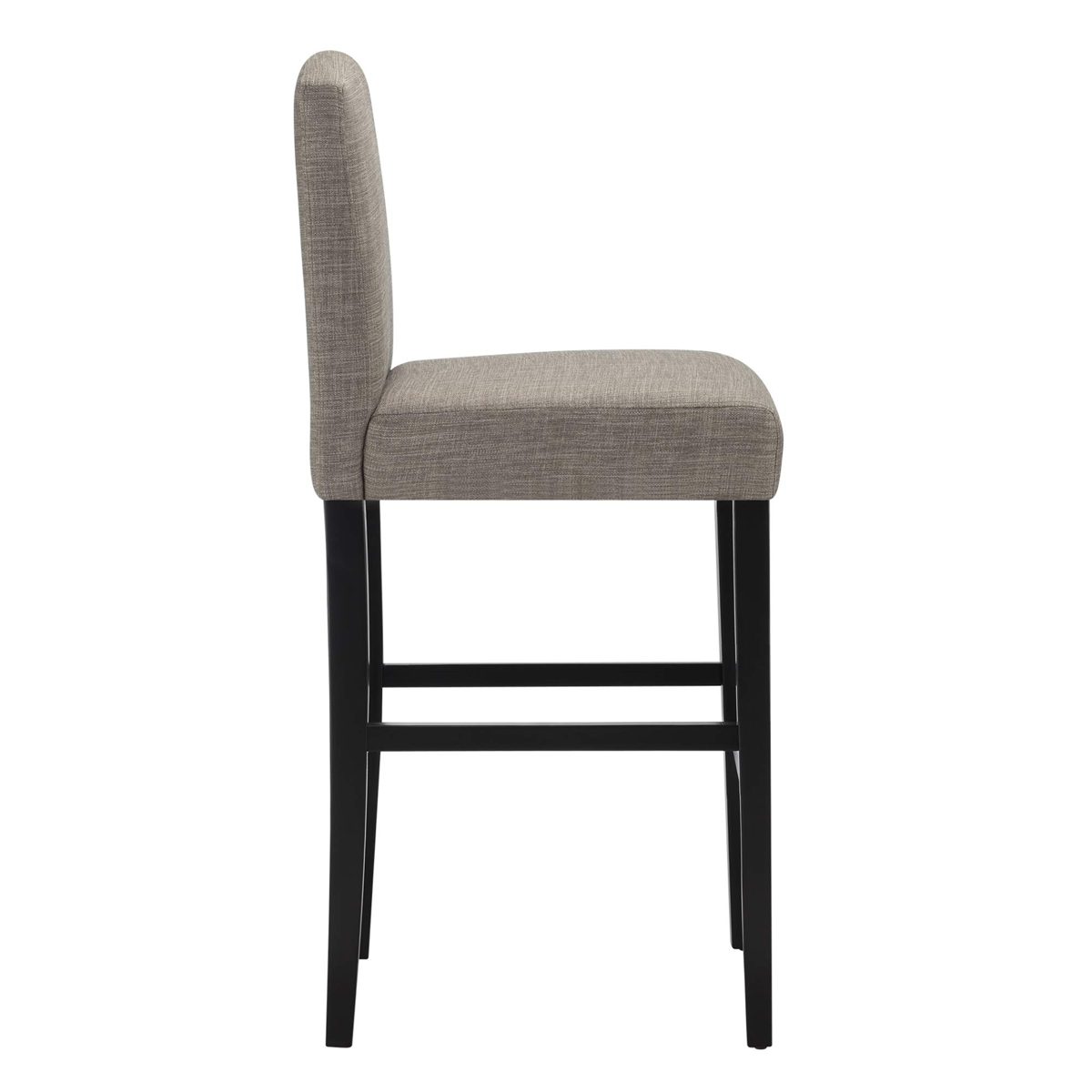 Amazon Brand – Ravenna Home Modern Bar Stool with Back, 44 Inch Height, Grey, Set of 2
