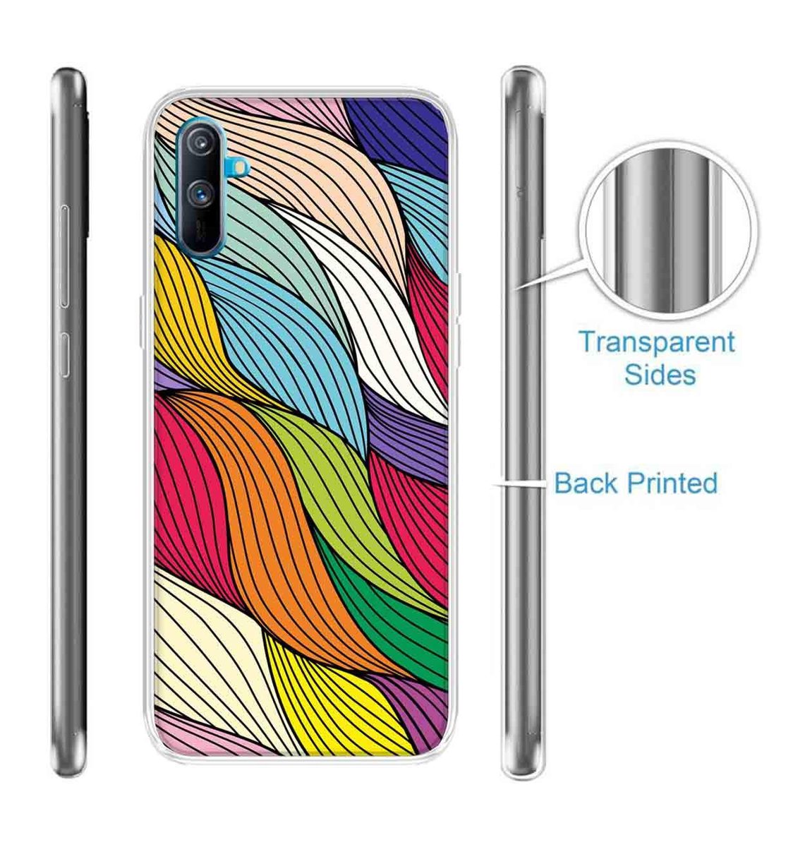 Amazon Brand - Solimo Designer Multicolor Visual Art Design Printed Soft Back Case Mobile Cover for Realme C3