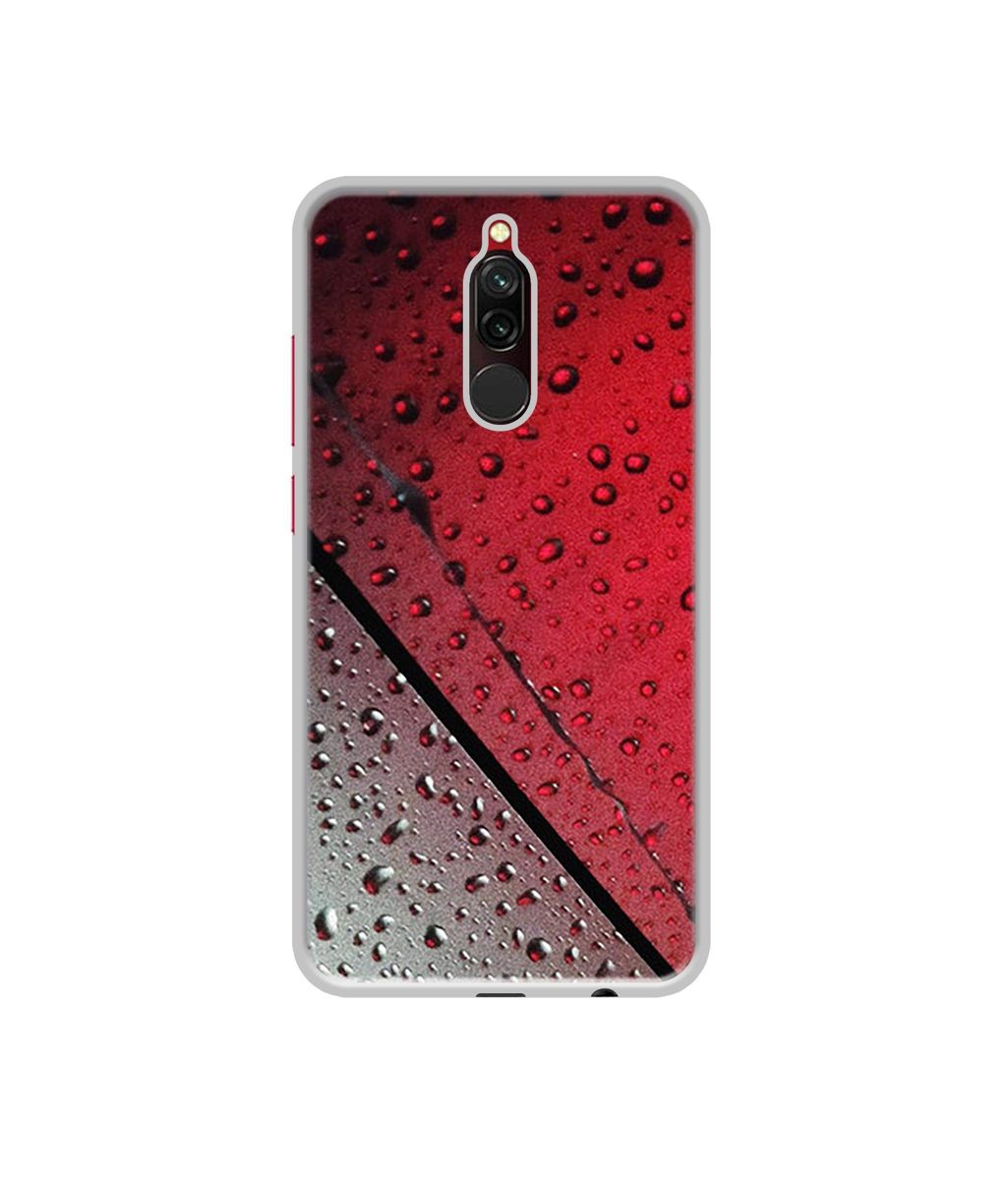 Amazon Brand - Solimo Designer Water Drop On Glass UV Printed Soft Back Case Mobile Cover for Mi Redmi 8